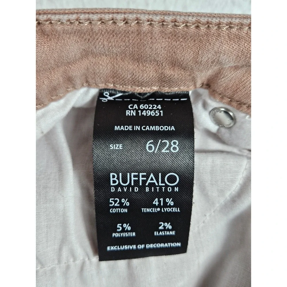 Buffalo David Bitton Havana High Rise Ankle Skinny Jeans‎ Mauve Brown 6/28